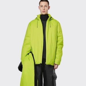 RAINS Padded Nylon Jacket - Digital Lime (Unisex)